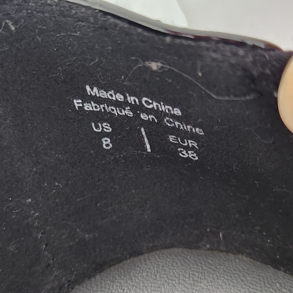 LUCA FERRI Black Wedge Comfort Slip-On Shoes size 8 - Picture 7 of 9